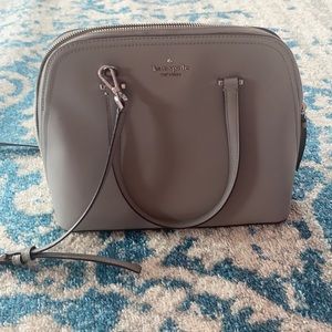 Kate Spade Large grey dome satchel